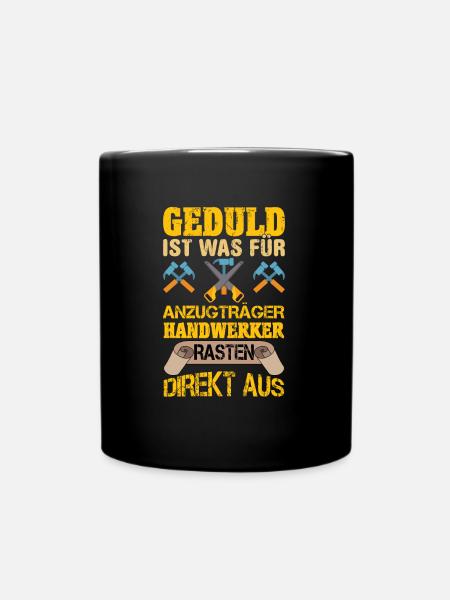 Handwerker - Tasse einfarbig - Schwarz