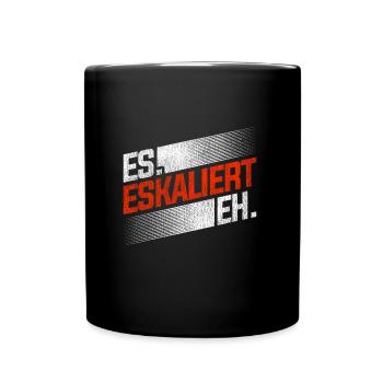 ES ESKALIERT EH - Tasse einfarbig - Schwarz - Vorne