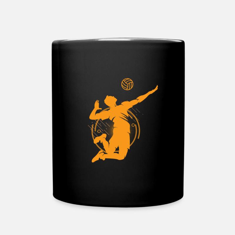Volleyball - Full Colour Mug - black