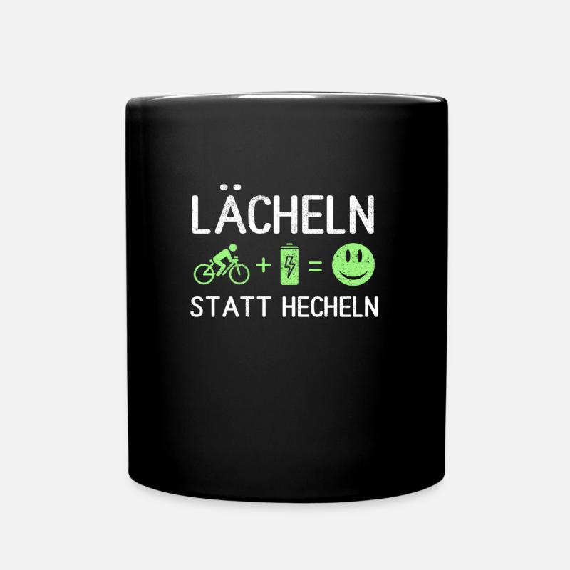 Lächeln Statt Hecheln - Tasse einfarbig - Schwarz