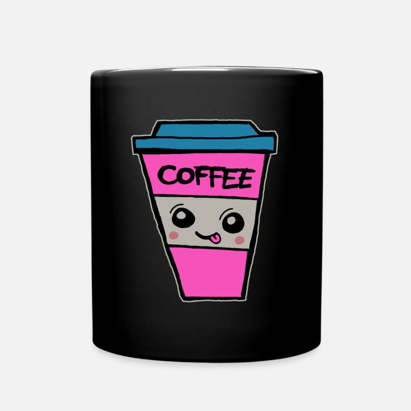 tasse de café - Mug uni - noir