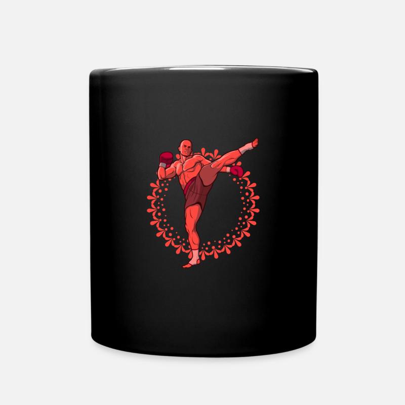 Kickboxing - Tasse einfarbig - Schwarz