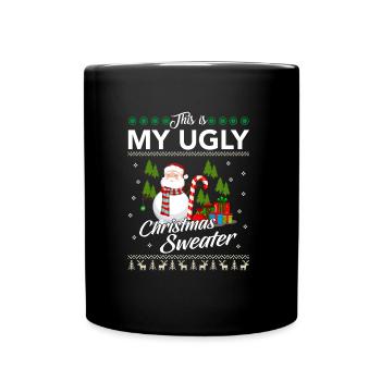 Noël moche Noël - Mug uni - noir - Devant