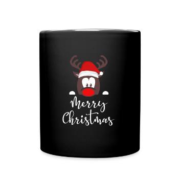 RENTIER WINS MERRY CHRISTMAS GIFT IDEA - Full Colour Mug - black - Front