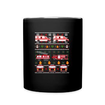 Ugly Christmas Urgence - Mug uni - noir - Devant