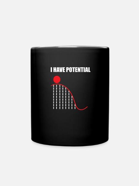 Physique nerd calembours mathématiques cadeaux potentiels - Mug uni - noir