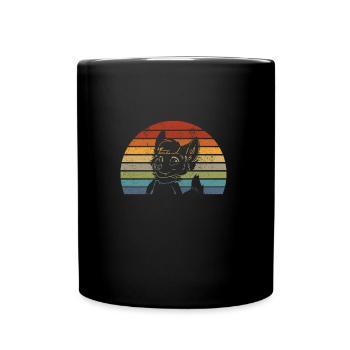 Retro Furry Fuchs Furry Fandom Fursuit Furries - Tasse einfarbig - Schwarz - Vorne