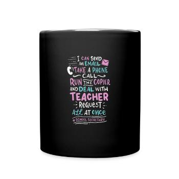 School Secretary - Full Colour Mug - black - Front