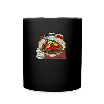 Raton laveur - Mug uni - noir - Devant