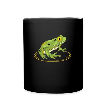 Frog - frog - toad - Full Colour Mug - black - Front
