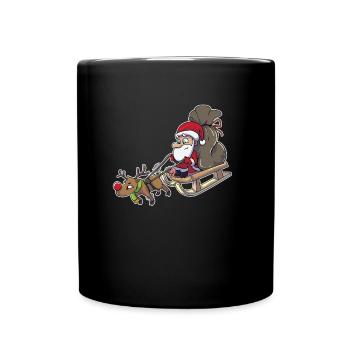 Père Noël drôle Père Noël Père Noël - Mug uni - noir - Devant