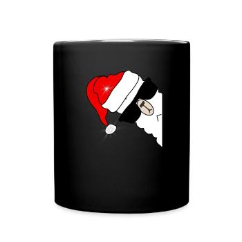 Llama Alpaca Christmas Christmas Mats - Full Colour Mug - black - Front