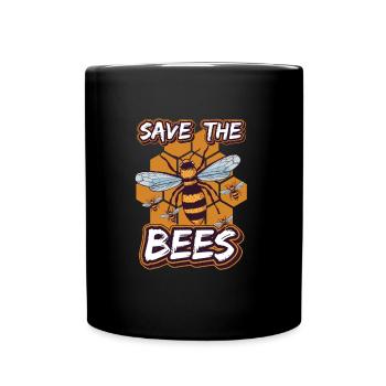 Sauvez les abeilles - Sauvez les abeilles - Mug uni - noir - Devant
