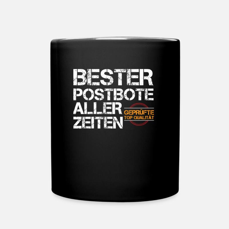 Bester Postbote - Tasse einfarbig - Schwarz
