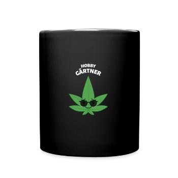 Hobby Gardener Hashish Hemp Weed Gifts Pothead - Full Colour Mug - black - Front