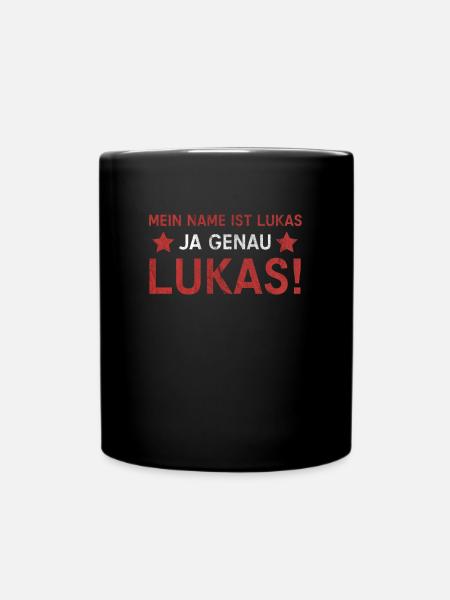 Lukas - Tasse einfarbig - Schwarz