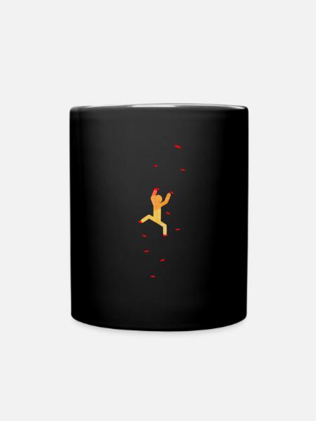 CLIMBING BOULDER FREE CLIMBING SPORTS CLIMBING - Full Colour Mug - black