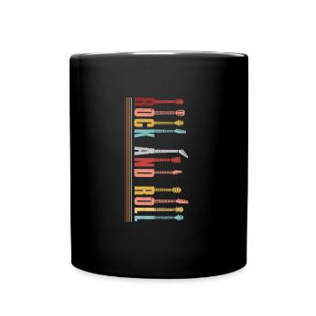 Retro guitar - Full Colour Mug - black - Front