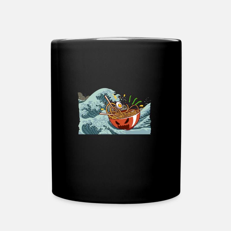 Ramen Welle Kanagawa - Tasse einfarbig - Schwarz