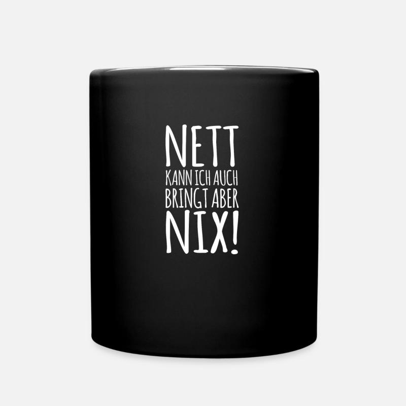 Lustig - Tasse einfarbig - Schwarz