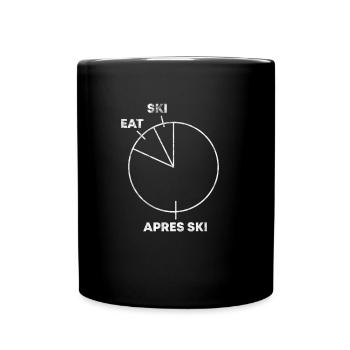 APRES SKI SNOWBOARDER SKIERS PARTY SKI HOLIDAY - Full Colour Mug - black - Front