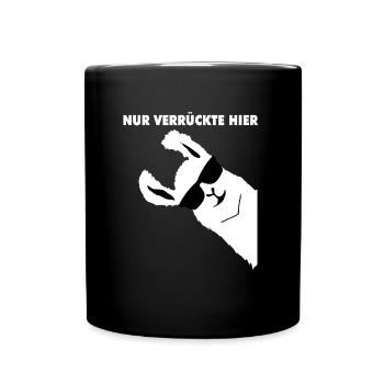 NUR VERRUeCKTE HIER ALPACA PARTY - Tasse einfarbig - Schwarz - Vorne