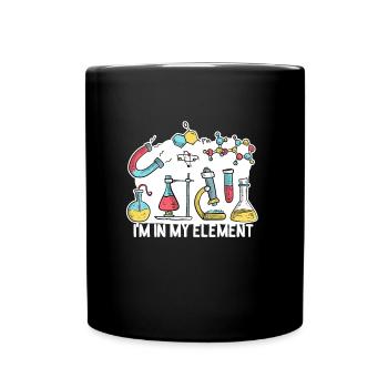 Chemistry in my element - Full Colour Mug - black - Front