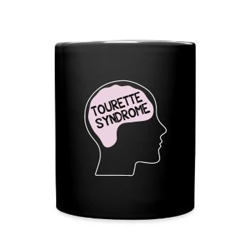 tourette syndrome - Full Colour Mug - black - Front