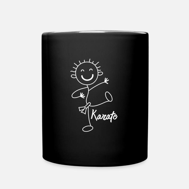 Karate - Tasse einfarbig - Schwarz