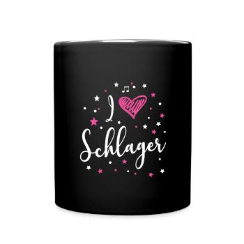 i love schlager 3 - Tasse einfarbig - Schwarz - Vorne