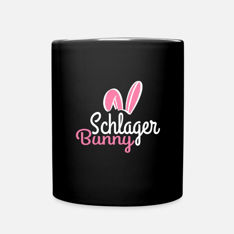 schlager bunny - Tasse einfarbig - Schwarz