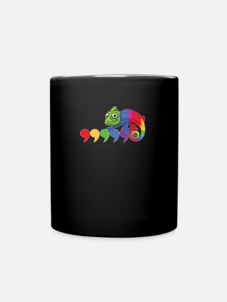 Virgule caméléon - Mug uni - noir