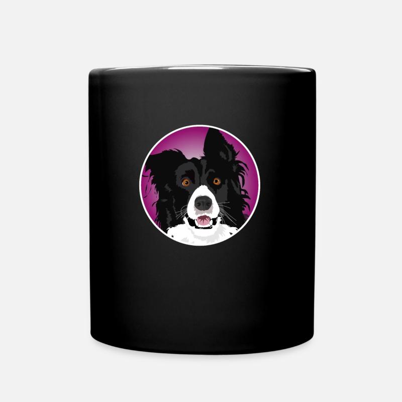 Chien Border Collie cool - Mug uni - noir