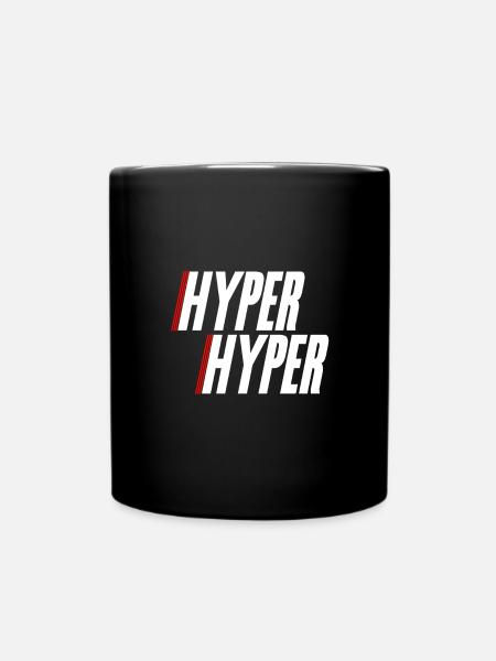 hyper hyper - Tasse einfarbig - Schwarz