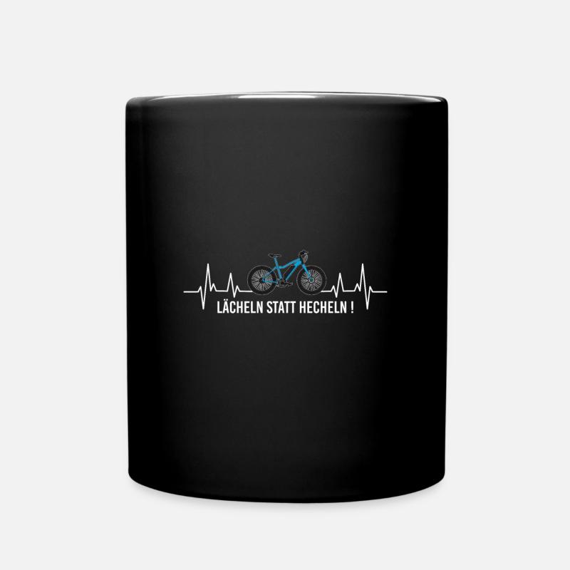 Ebike E-Bike Pedelec Geschenk Fahrrad eMTB - Tasse einfarbig - Schwarz