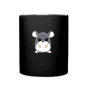 Doux Chinchilla - Mug uni - noir - Devant