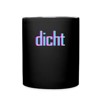 Hacke Dicht Rave Techno Goa Saufen Acid Berlin - Tasse einfarbig - Schwarz - Vorne