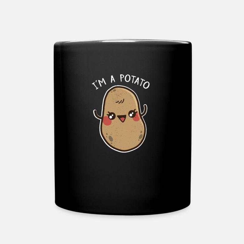 Je suis une pomme de terre - Mug uni - noir