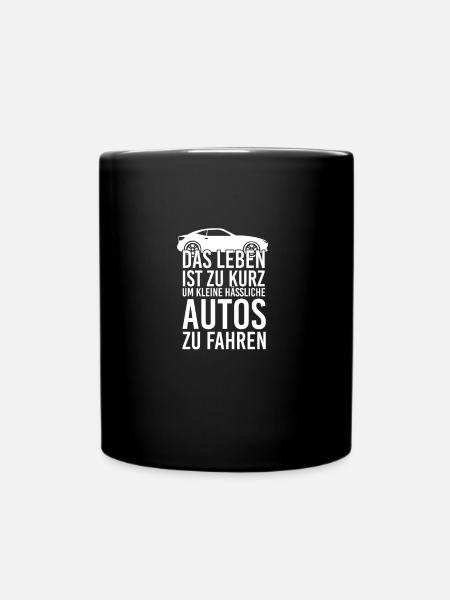 Auto - Tasse einfarbig - Schwarz