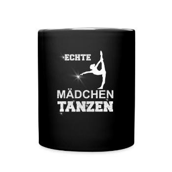 BALLETT UND TÄNZERIN GESCHENK - Tasse einfarbig - Schwarz - Vorne