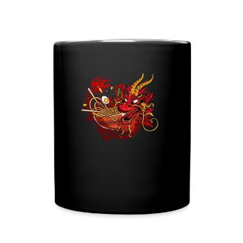 Ramen Drache Japan - Tasse einfarbig - Schwarz - Vorne