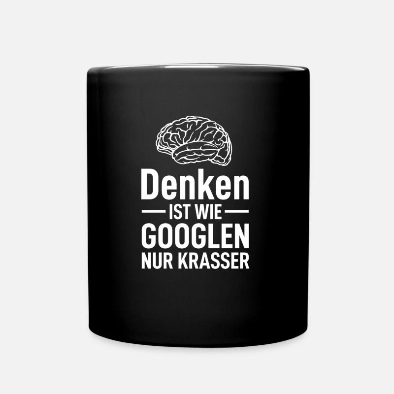 Lustig - Tasse einfarbig - Schwarz