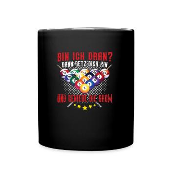 Billard - Mug uni - noir - Devant