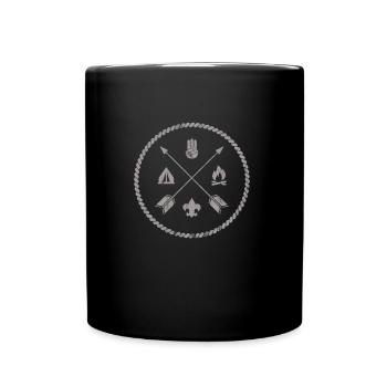 Pfadfinder - Tasse einfarbig - Schwarz - Vorne