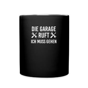 Auto - Tasse einfarbig - Schwarz - Vorne