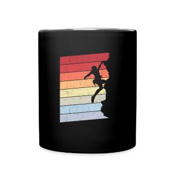 Escalade grimpeurs vintage - Mug uni - noir - Devant