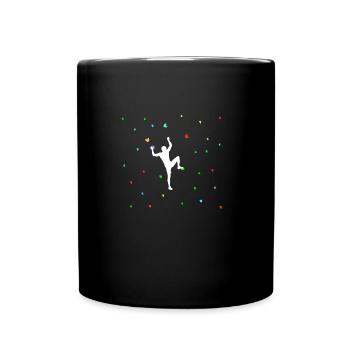 Climbing climbing wall - Full Colour Mug - black - Front