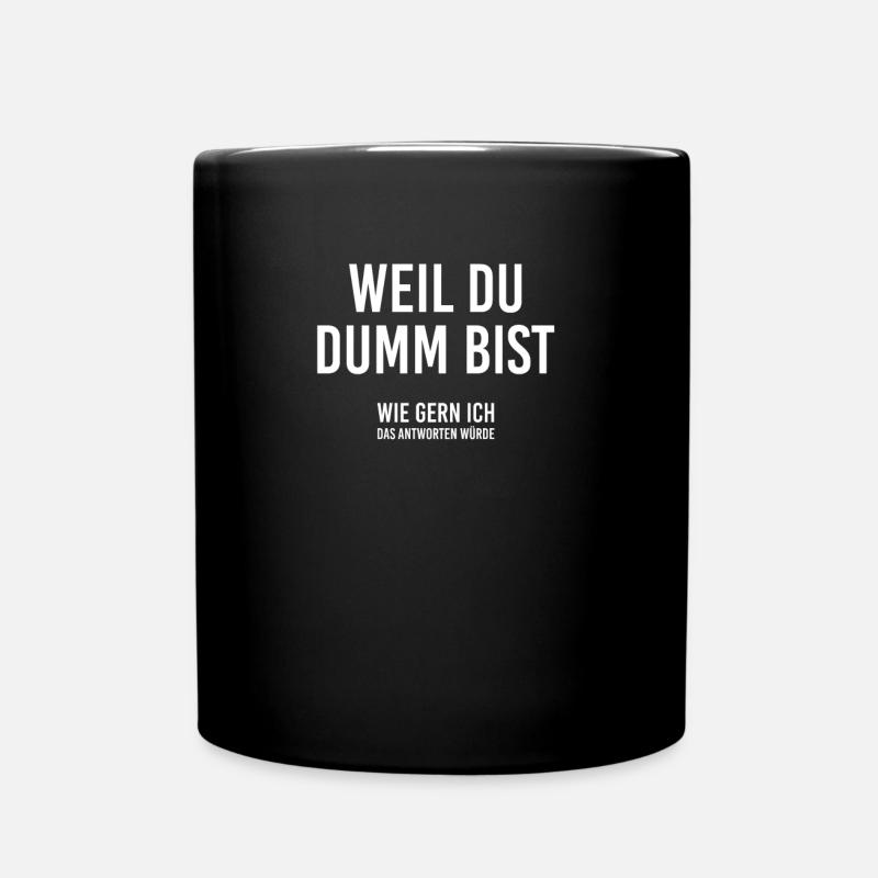 Lustig - Tasse einfarbig - Schwarz