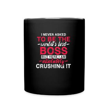 Le meilleur patron du monde - Mug uni - noir - Devant