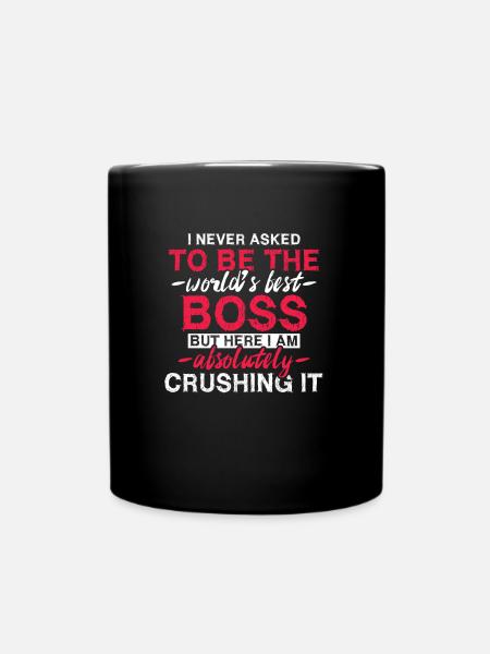 Der beste Chef der Welt - Tasse einfarbig - Schwarz